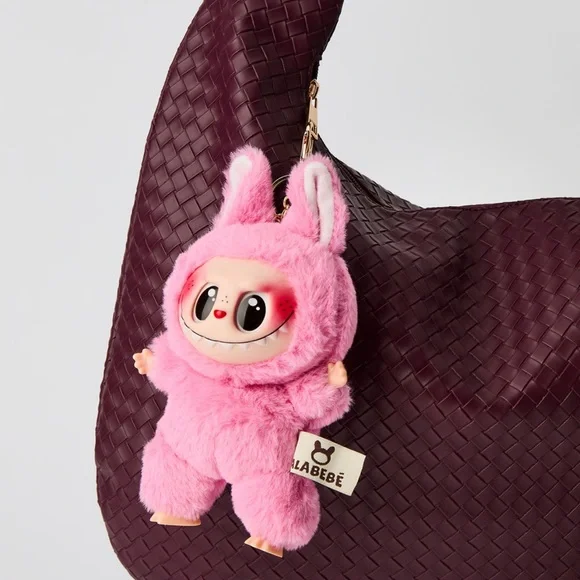 Labubu Inspired Faux Fur Keychain Set – Multiple Colours - Picture 4 of 16